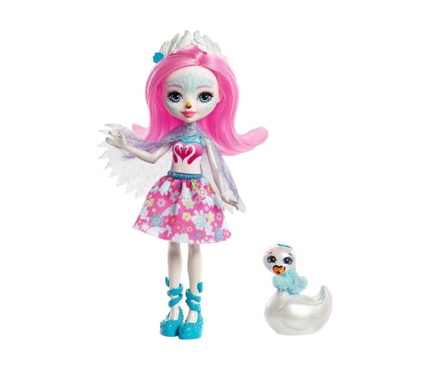 Mattel Enchantimals lalka ze zwierzątkiem Saffi Swan - 447879 - zdjęcie
